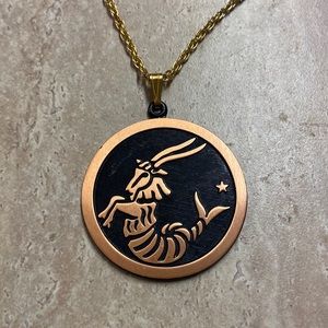 Coppercraft Guild Solid Copper CAPRICORN Pendant